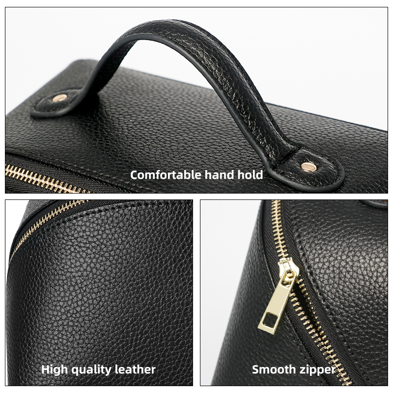 custom leather makeup bags for women cosmetic bag wholesale