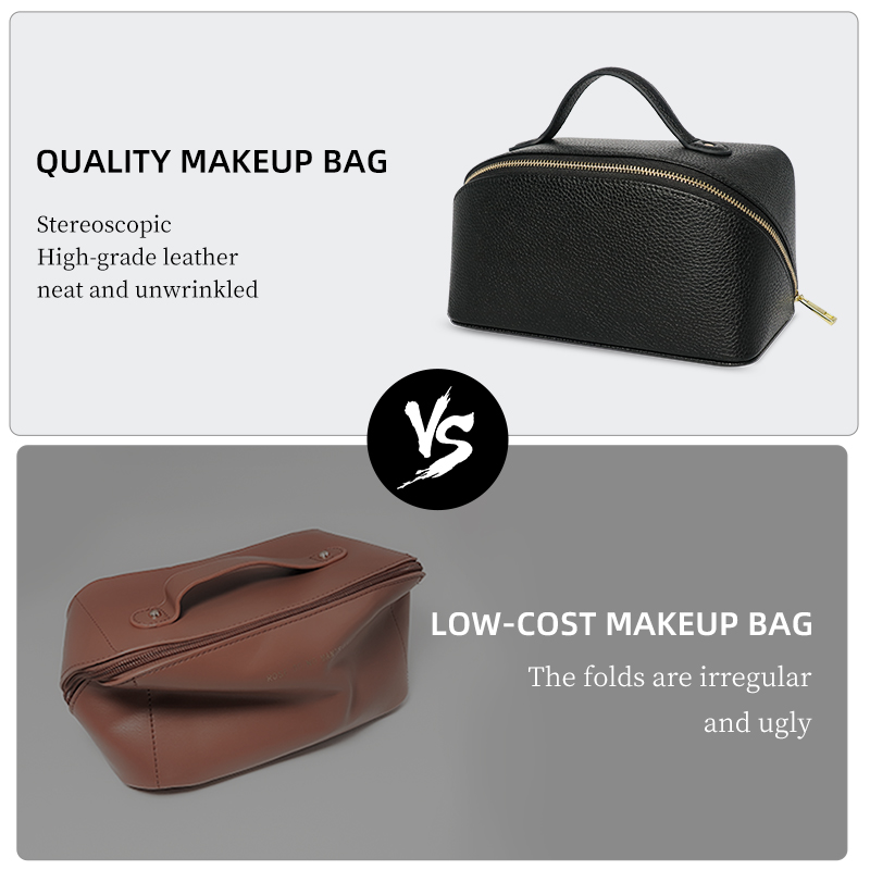 custom leather makeup bags for women cosmetic bag wholesale