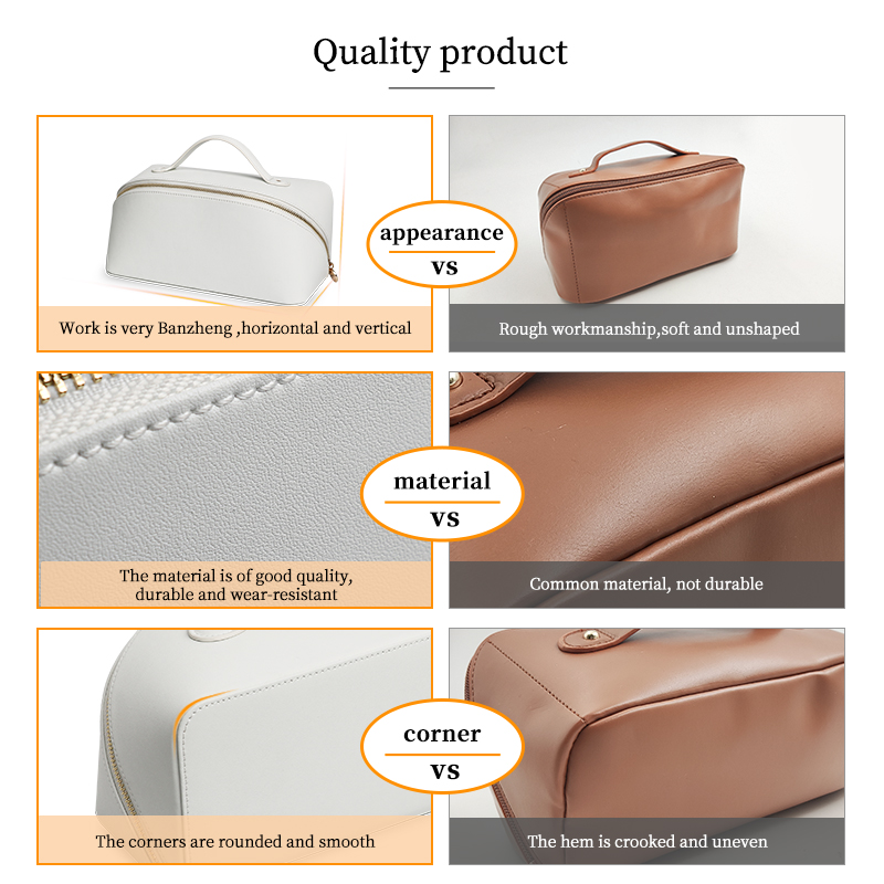Sinco personalised fold leather cosmetic bags
