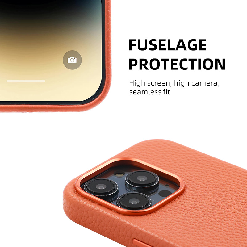Sinco custom pu pebble leather phone case for iphone 15 pro