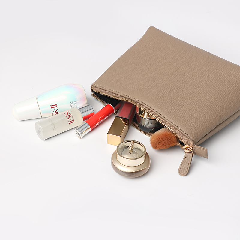 Sinco leather cosmetic bag custom logo