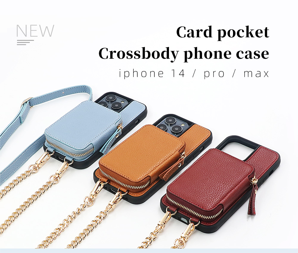 Sinco leather crossbody phone wallet