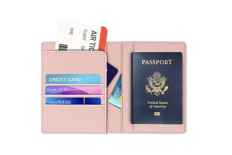 Sinco Custom PU Leather Travel Wallet Passport Holder