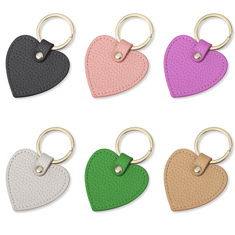 Sinco leather heart key chain