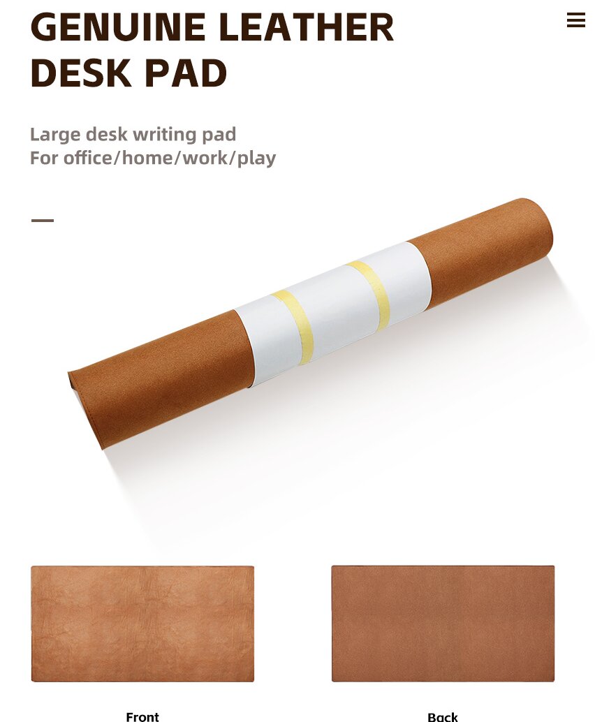 Sinco custom leather desk mat