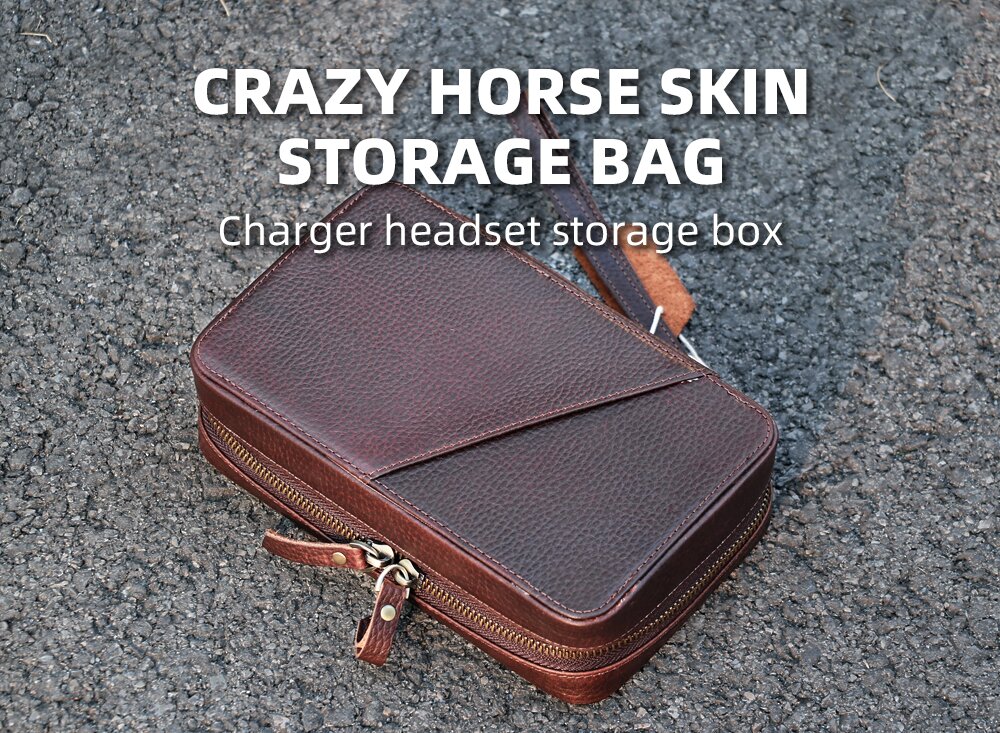 Sinco genuine leather lychee grain storage box