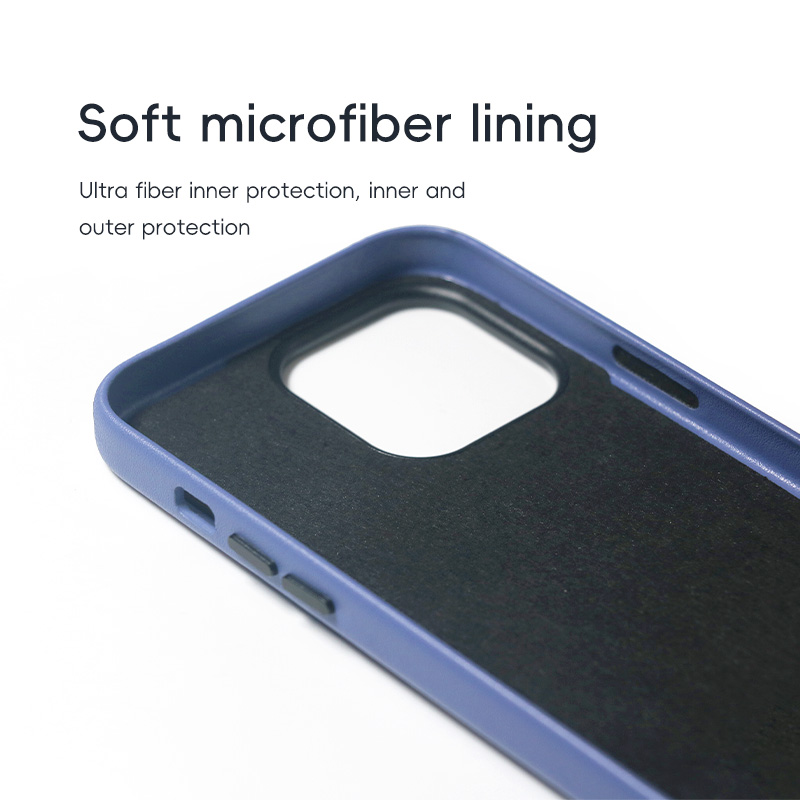 Plain Leather Phone Case with Card Holder