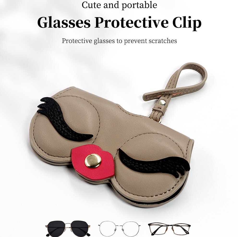 Sinco leather suncover glasses case