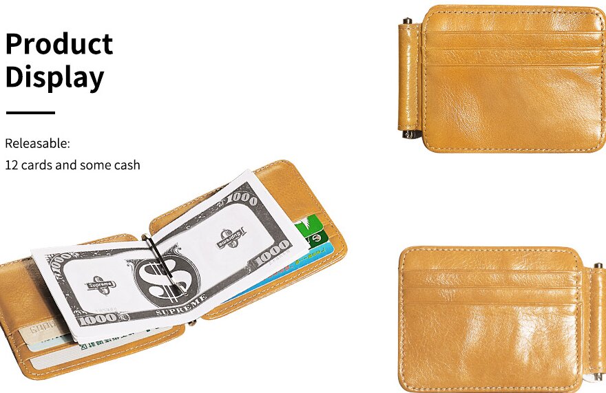 Sinco twofold card holder with money clip