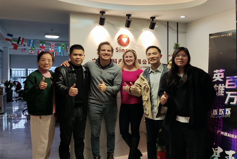 American Customers Visit Our Company