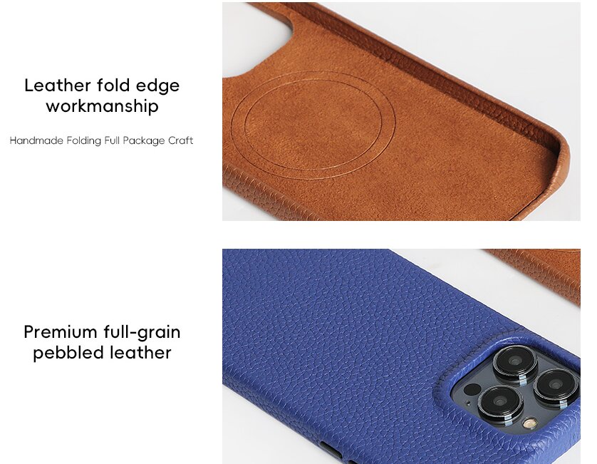 Sinco genuine pebble leather iphone accessories