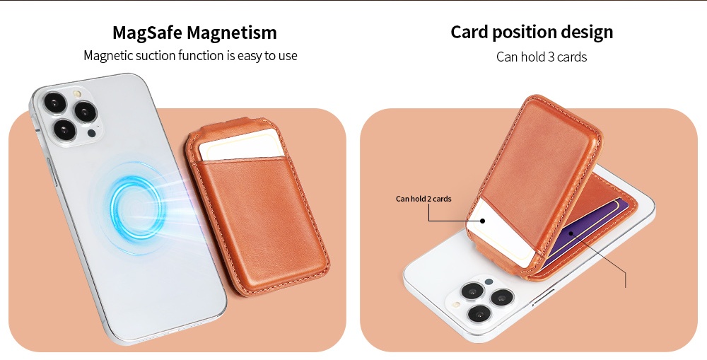 Sinco magnetic card holder for trading cards leather card holder