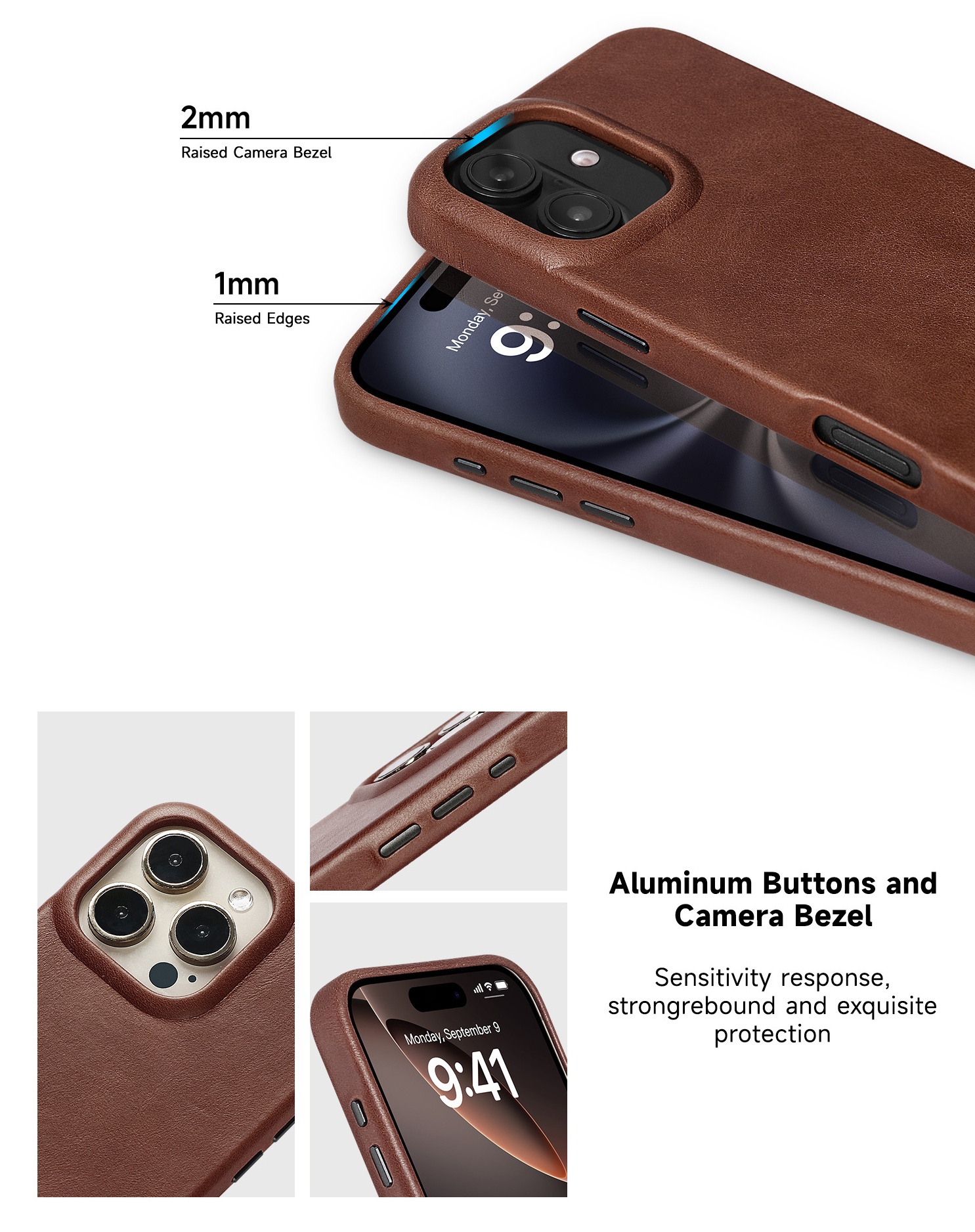 Sinco genuine leather phone case phone cover
