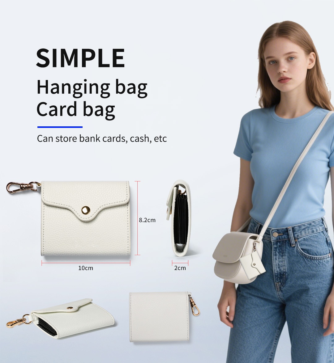 Sinco magnetic wallet card holder money clip custom