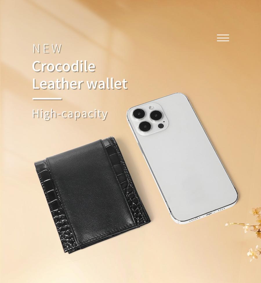 Sinco crocodile leather wallet for men premium wallet men