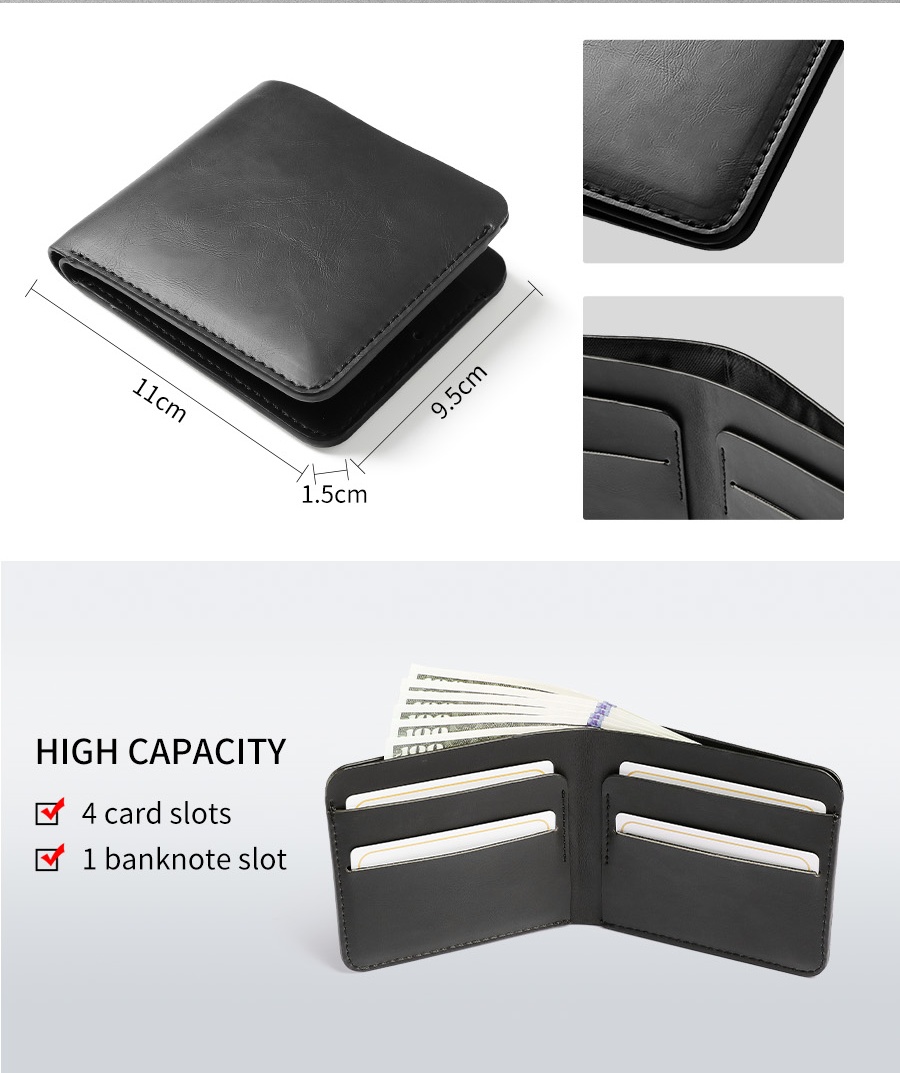 Sinco wallet men custom vintage leather wallet for men