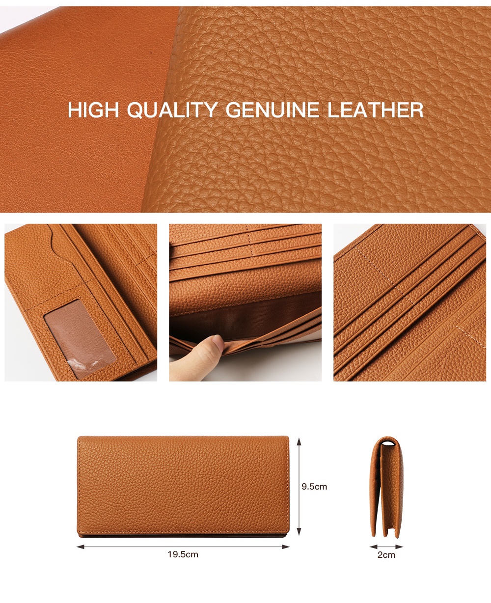 Sinco custom leather clutch bag leather card holder wallet