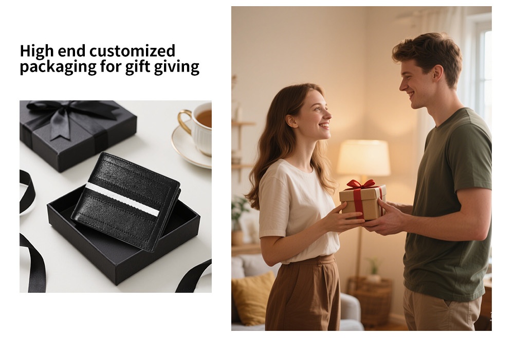 Sinco custom wallet men leather card holder wallet