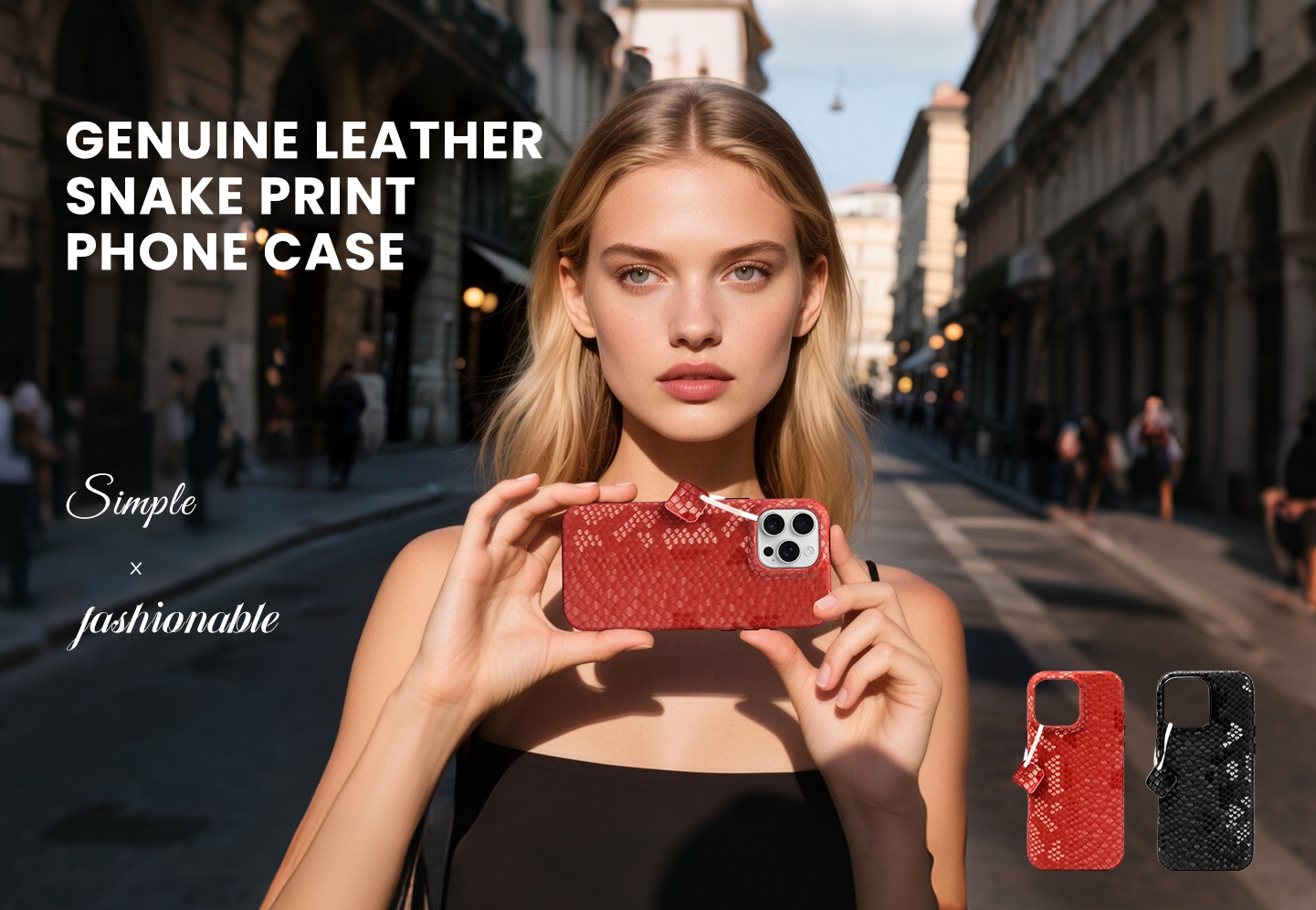 Sinco leather case phone serpentine Leather case Phone