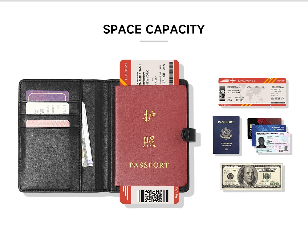 Sinco custom passport cover rfid passport holder