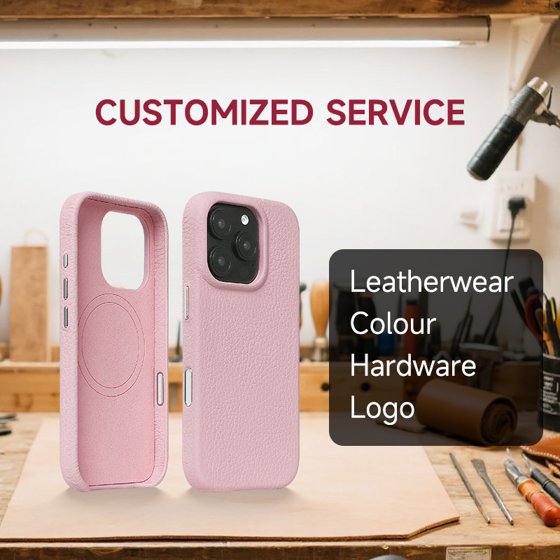 Sinco custom leather phone case with camera control button