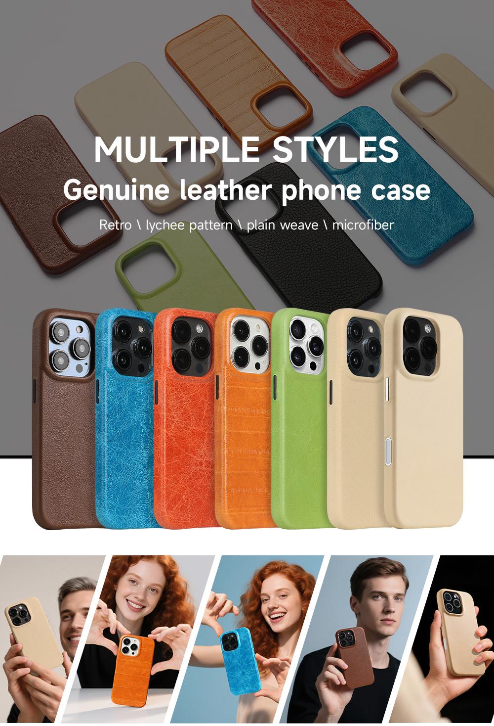 Sinco genuine leather phone case custom cell phone cases