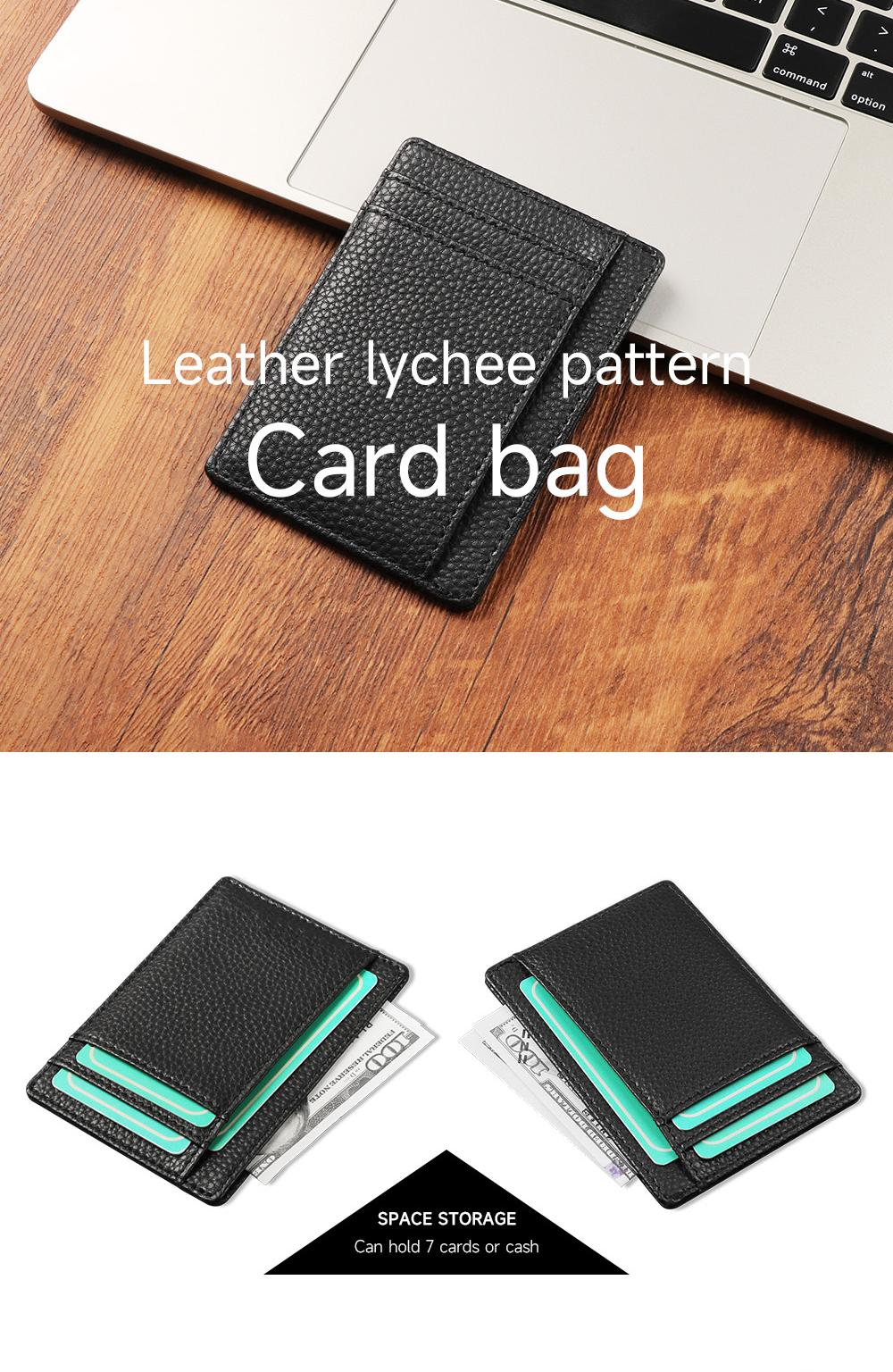 Sinco genuine leather credit card holder wallet