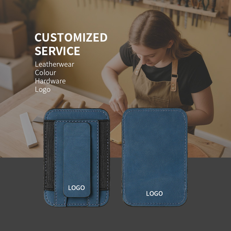 Sinco magnetic card holder leather id card holder