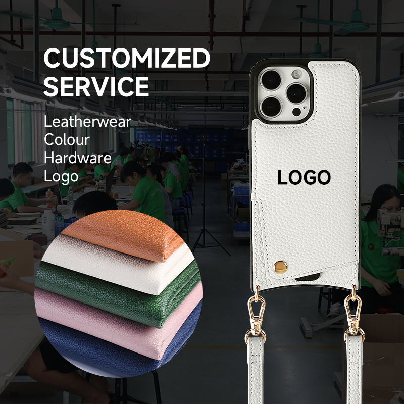 Sinco crossbody leather phone case with card holder