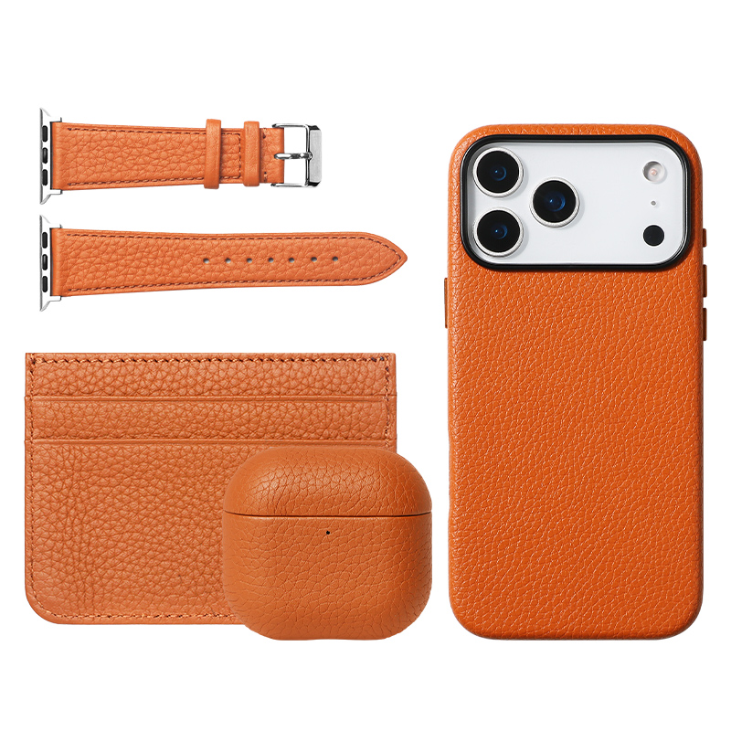 Sinco leather custom logo phone case for iphone 17