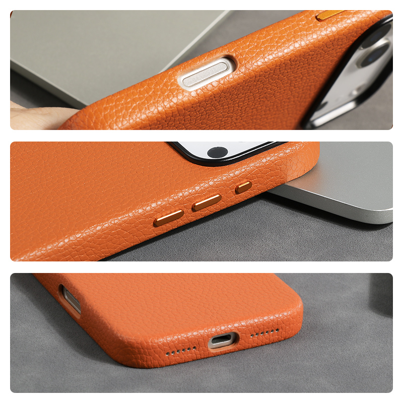 Sinco leather custom logo phone case for iphone 17