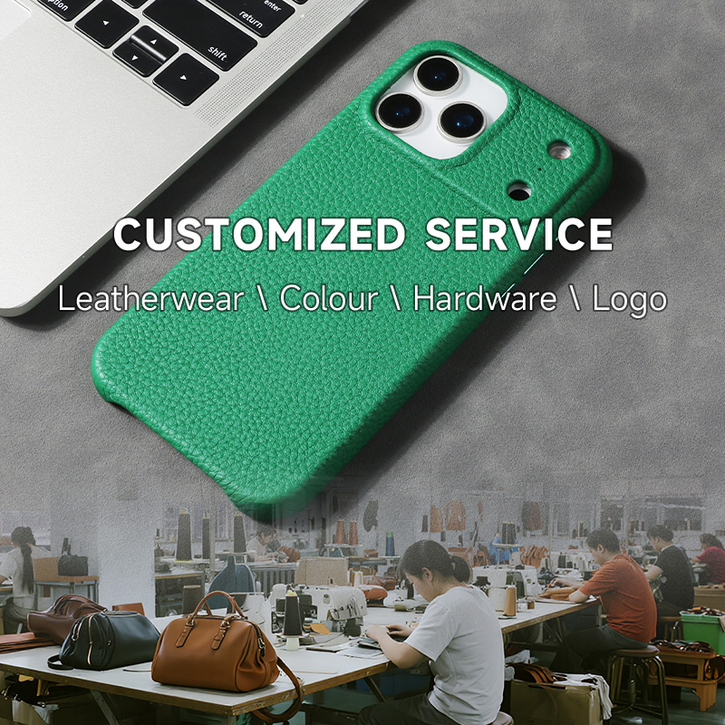 Sinco custom leather case cover for iphone 17 case leather