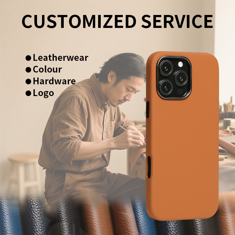 Sinco leather case phone custom logo phone case for iphone