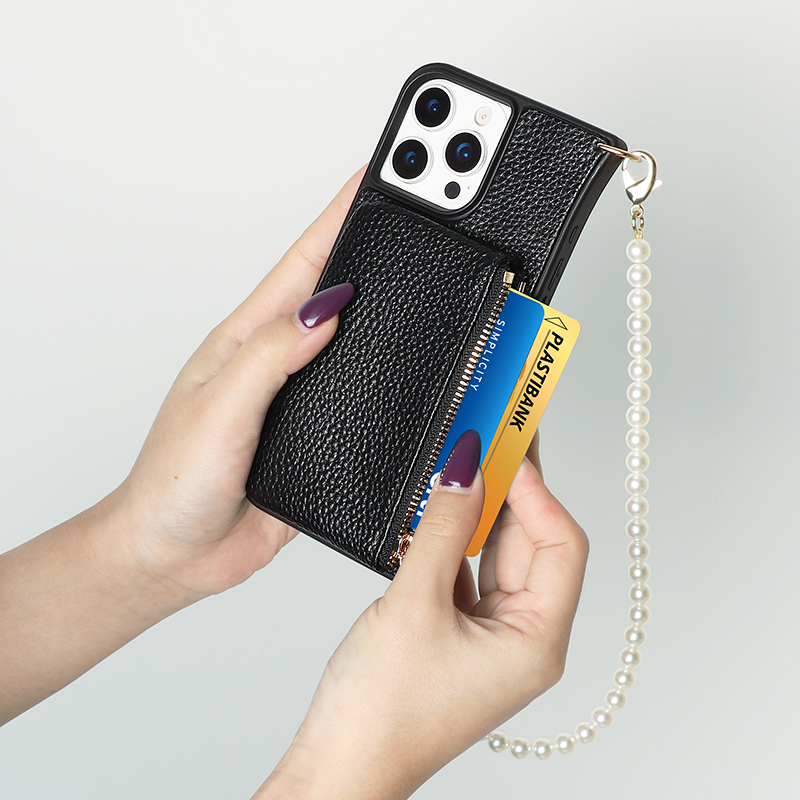 Sinco phone case with crossbody strap custom leather