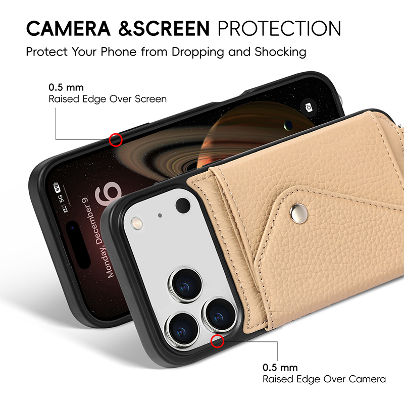 Sinco leather lanyard phone case for iphone 17 cover Sinco leather lanyard phone case for iphone 17 cover