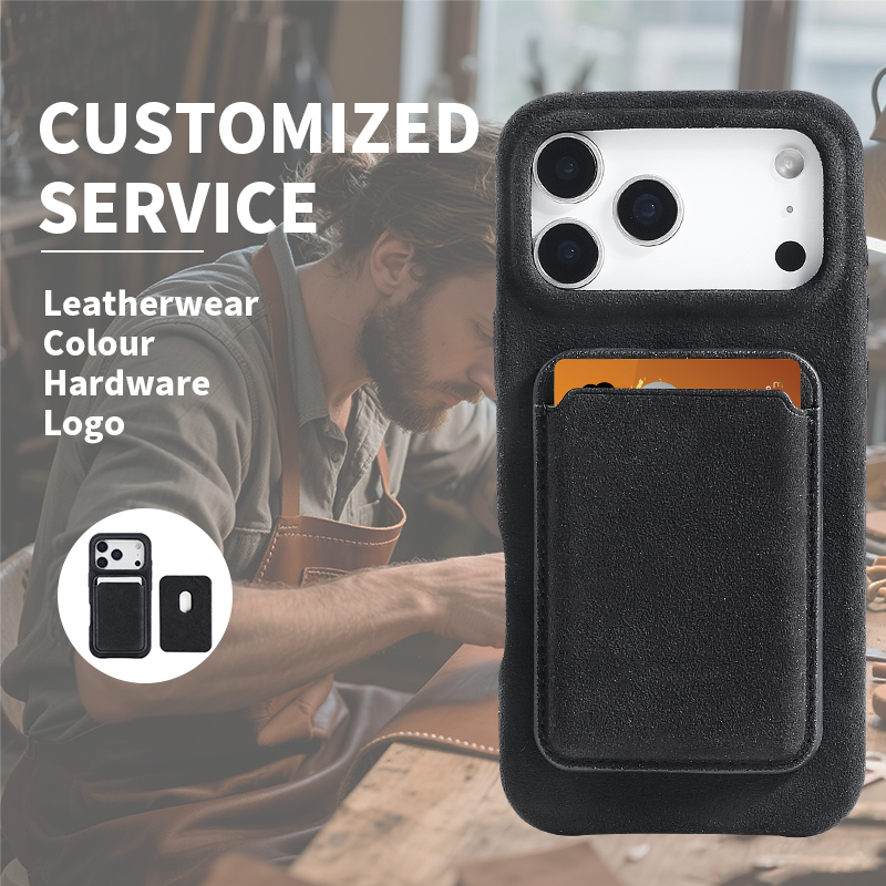 Sinco alcantara material handmade mobile phone leather case Sinco alcantara material handmade mobile phone leather case