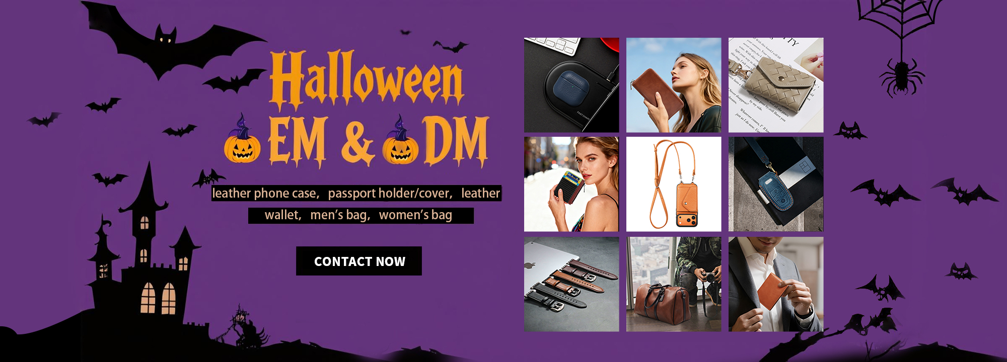 Halloween leather case trendy machine protection Halloween leather case trendy machine protection