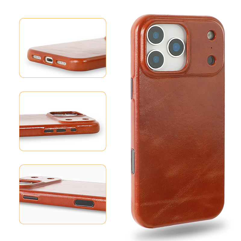 Sinco retro leather glossy leather case cover for phone