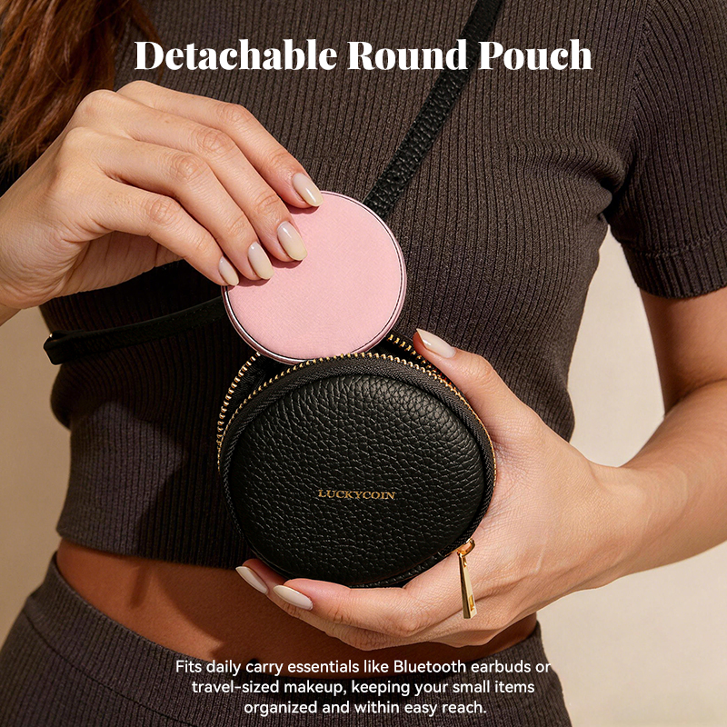 Sinco cowhide leather phone case with pouch custom