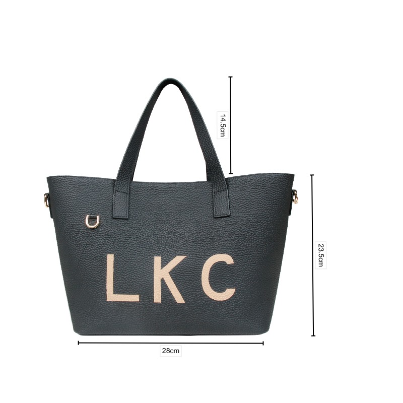 Sinco premium cowhide pattern leather tote bag custom Sinco premium cowhide pattern leather tote bag custom