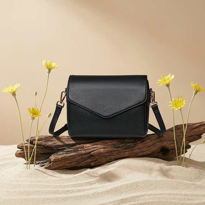 Sinco Top Grain Lychee Leather Crossbody Bag for Women