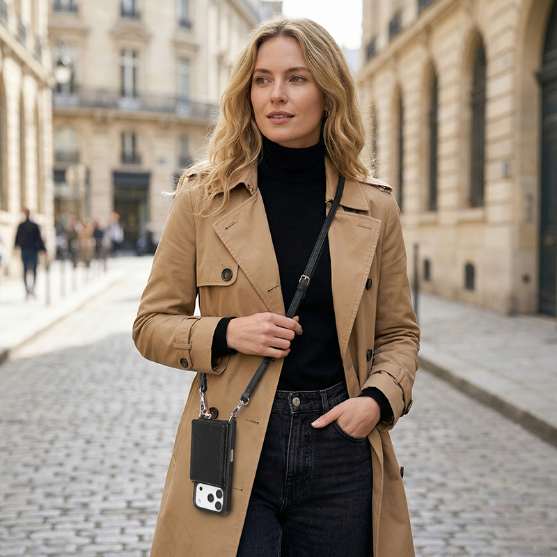 Sinco Leather Phone Case with Card Holder Wallet