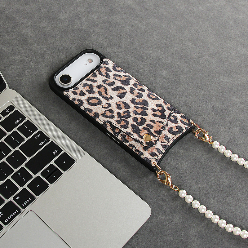 Sinco leopard print phone case with card slot