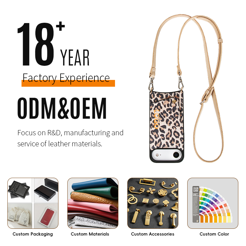 Sinco leopard print phone case with card slot