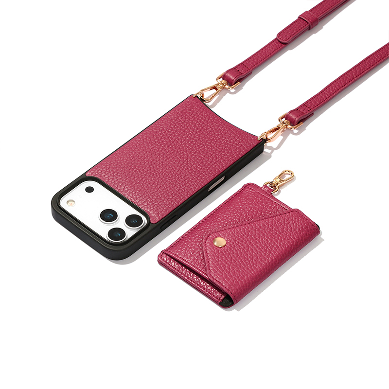 Sinco custom leather phone case with detachable card holder