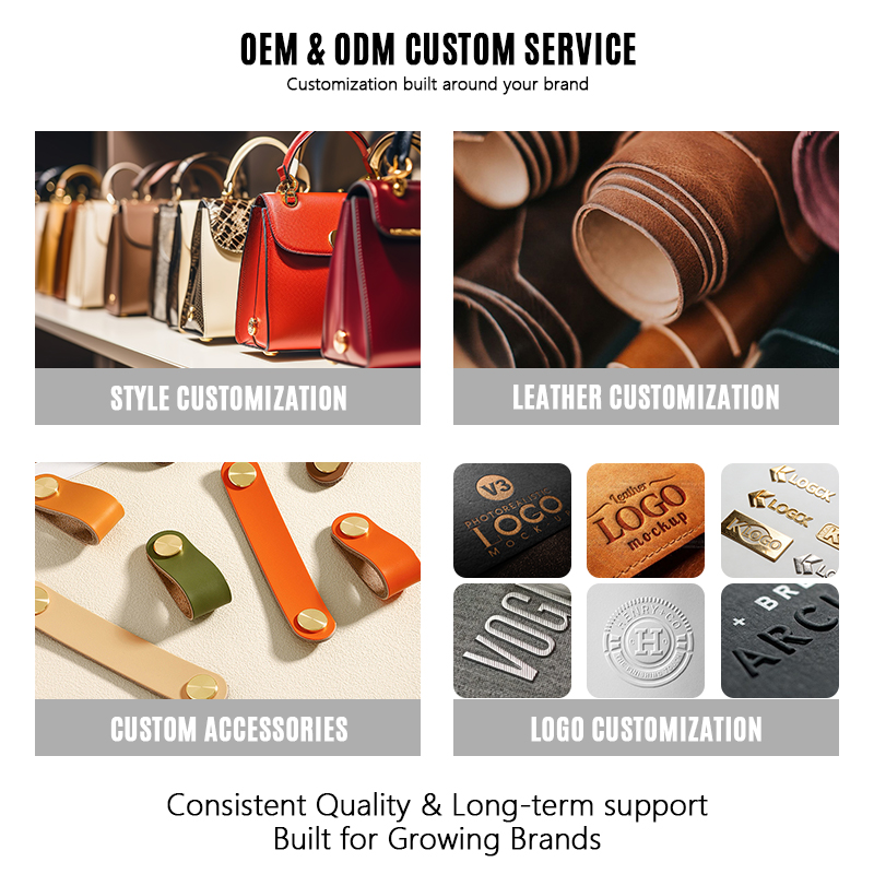 Sinco custom top grain leather tote bag for women