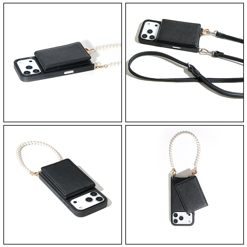Sinco custom crossbody phone case with detachable card holder