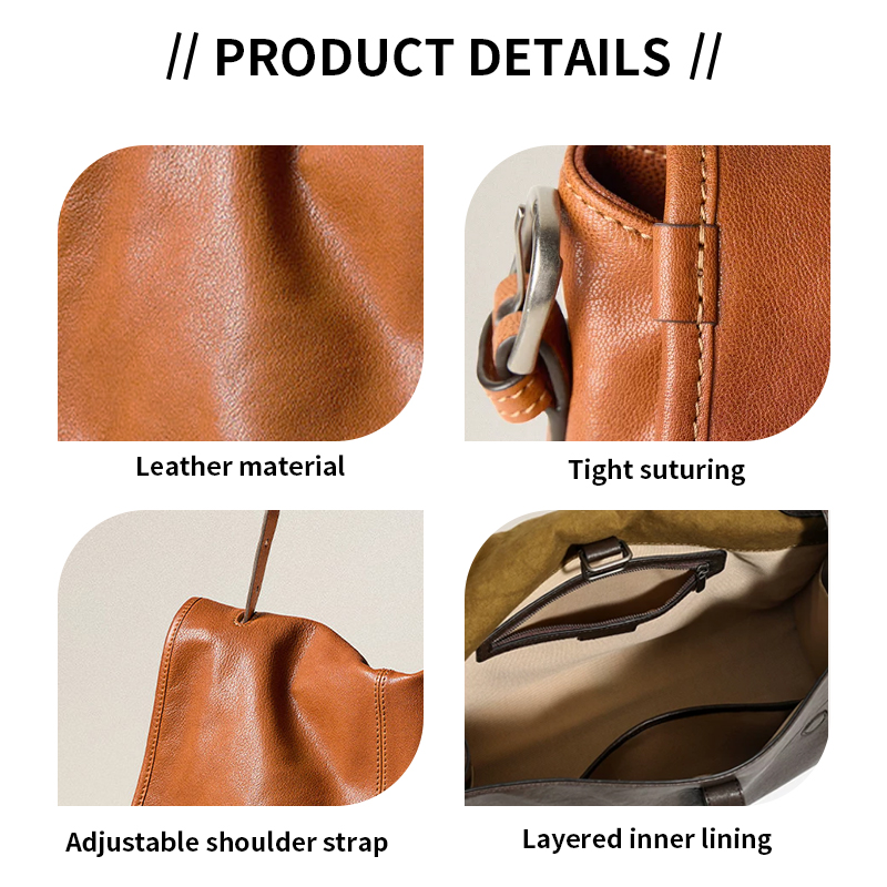 Sinco Vegetable Tanned Sheepskin Leather Messenger Bag Sinco Vegetable Tanned Sheepskin Leather Messenger Bag