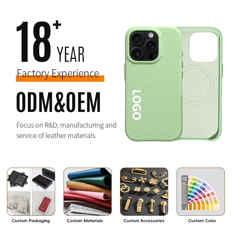 Sinco Genuine Leather Phone Case for iPhone 16 17 Pro