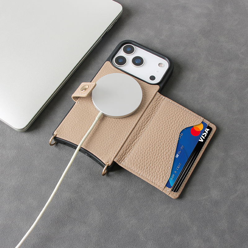 Sinco Custom Leather Wallet Phone Case with Detachable Card Holder